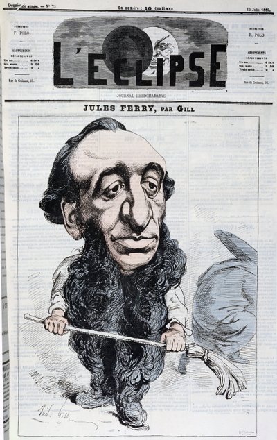 Jules Ferry (1832-93), illustration de couverture du magazine 